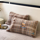 Axyaa Plush Rabbit Velvet Pillow Cover Set - Soft & Fluffy Decorative Pillow Sham