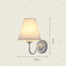 Axyaa LED Retro Fabric Wall Lamp for Bedroom and Living Room Décor
