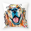 Axyaa Dog Yorkie Pug Cute Pillowcase Sofa Bedroom Decoration