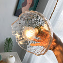 Axyaa Nordic Green Glass LED Hanging Lamp Copper Switch Pendant Light