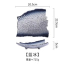 Axyaa Ceramic Shallow Plate for Sushi and Breakfast