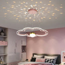 Axyaa Starry Cloud Flower Chandelier for Kids' Bedroom Décor