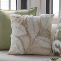 Axyaa Green Floral Throw Pillow Cover - 45X45 Square Cushion for Home Decor