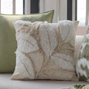 Axyaa Green Floral Throw Pillow Cover - 45X45 Square Cushion for Home Decor
