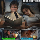 Axyaa Rechargeable Clip-on Book Light: 3 Amber Colors, 3 Brightness Levels