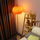 Axyaa Retro Glass Table Lamp Gradient Orange Mushroom LED Floor Lamp