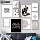 Nordic Motivation Quote Canvas Print Typography Poster for Home Decor by Axyaa