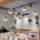 Axyaa Glass Ball Pendant Lights: Modern Electroplated, Gold/Silver/Rose, Kitchen Decor, Suspendu Lamp