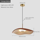Axyaa LED Chandelier Beach Pattern Lotus Leaf Resin Bedhead High End Furniture