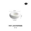 Axyaa White Insulated Plate for Cold Dishes - Household Tableware