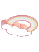 Axyaa Children's Rainbow Heart Ceiling Light for Princess Bedroom