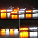 Axyaa 16 LED Car Strobe Emergency Light Bar in Red Blue Amber White