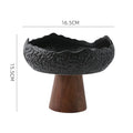 Axyaa High Footed Ceramic Salad Bowl for Molecular Cuisine and Restaurant Tableware
