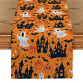 Axyaa Halloween Pumpkin Head Table Runner Dining Table Decorations