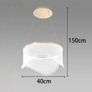 Axyaa Modern Acrylic Pendant Light Chandeliers LED - Indoor Staircase Hanging Lamp