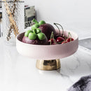 Axya Ceramic Fruit Plate Dessert Salad Bowl Cake Stand Dinner Plates