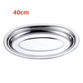 Axyaa Stainless Steel Oval Fish Plate for Dining, Sushi, Snacks, and Desserts