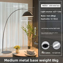 Axyaa Nordic Arc LED Floor Lamp, Adjustable Angle for Modern Living Room Lighting.