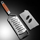Axyaa Stainless Steel Kitchen Silk Wiper with Wooden Handle