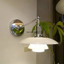 Axyaa Glass Wall Sconce Light for Bedroom with E27 Bulb