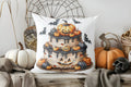 Axyaa Scary Ghosts and Bows Halloween Pillow Cover for Sofa, Bedroom, Car