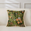 Axyaa Retro Cotton & Linen Throw Pillowcase 45x45 - Yarn-Dyed Jacquard Cover