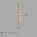 Axyaa Modern LED Wall Lamp Gold Black Bracket Light for Living Room & Restaurant