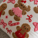 Axyaa Christmas Embroidered Pillowcase Set - 45x45cm