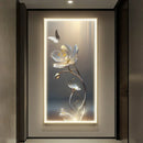 Axyaa Lotus Flower LED Wall Lamp: Modern Luxury Entrance Decoration