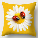 Axyaa Flower Wreath Sofa Cushion Cover Set, 17.7" x 17.7", Home Decor