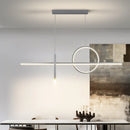 Axyaa Nordic Strip Pendant Lamp | Minimalist Modern Chandelier for Dining Room & Bar Counter