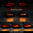 Axyaa LED Rear Bumper Reflector Lights with Start-up Animation and Turn Signal for Toyota Vios