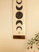 Moon Phase Butterfly Tapestry Macrame Wall Hanging by Axyaa