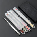 Axyaa 316 Stainless Steel Chopsticks Pair With Box, Anti-Slip Reusable Sushi Stick