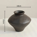 Axyaa Ceramic Vase: Retro Style Table Decor Vase for Classic Floral Arrangements