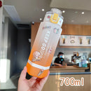 Axyaa 700ml Gradient Tea Filter Water Bottle - Portable & Cute for Girls