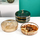 Axya Dried Fruit Candy Snack Plate with Storage Tray for Organized Refreshments