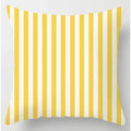 Axyaa Yellow Flower Print Cushion Cover for Home Sofa Decoration