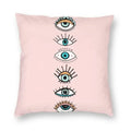 Evil Eye Black Art Cushion Cover Mystery Spirit Pillowcase by Axyaa