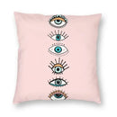 Evil Eye Black Art Cushion Cover Mystery Spirit Pillowcase by Axyaa