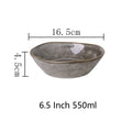 Axyaa Retro Gray Ceramic Dinnerware Set