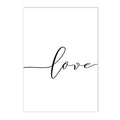 Axyaa Couple Love Kiss Line Drawing Canvas Painting Nordic Living Room Decor
