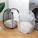 Axyaa Foldable Ventilated Dirty Clothes Basket - Large Capacity Laundry Organizer Storage