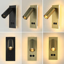 Axyaa LED Wall Sconce - Adjustable Brightness & Dual Switch - Modern Ambient Lighting