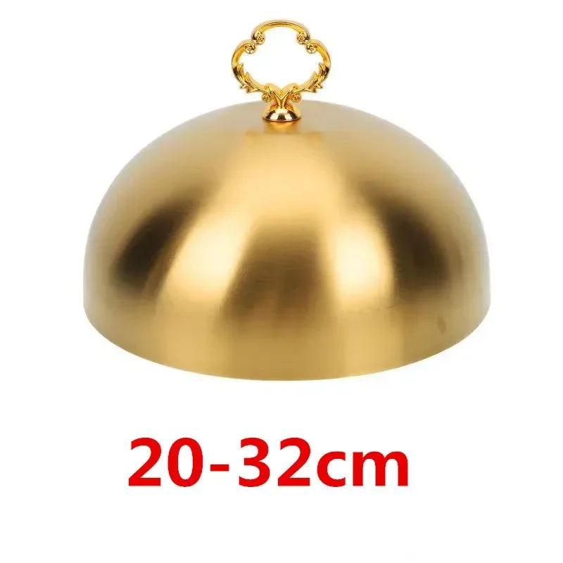 Axya Stainless Steel Dome Lid Tent for Food Serving Tray