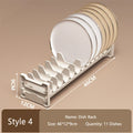 Axyaa Telescopic Dish Drying Rack Drawer Organizer for Kitchen Storage