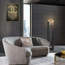 Axyaa Glass Vertical Floor Lamp LED Modern Minimalist Design Luxe Living Room Decor
