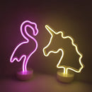 Axyaa Neon Pineapple Coconut Tree Night Light: Bar Bedroom Decor & Party Lamp