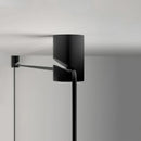Axya Industrial LED Wall Lamp Long Line Black Vintage for Modern Living Spaces
