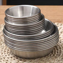 Axyaa Stainless Steel Seasoning Dish - Small Salad Bowl for Western Restaurants
